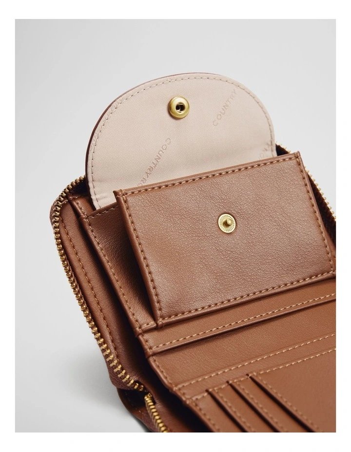 Zip Around Wallet in Tan image 3