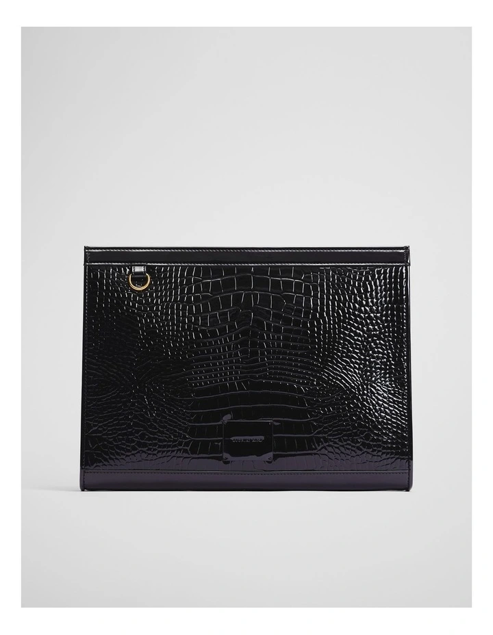 Zip Top Tech Case in Black image 1