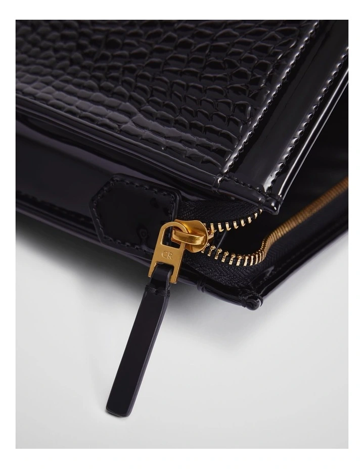 Zip Top Tech Case in Black image 3