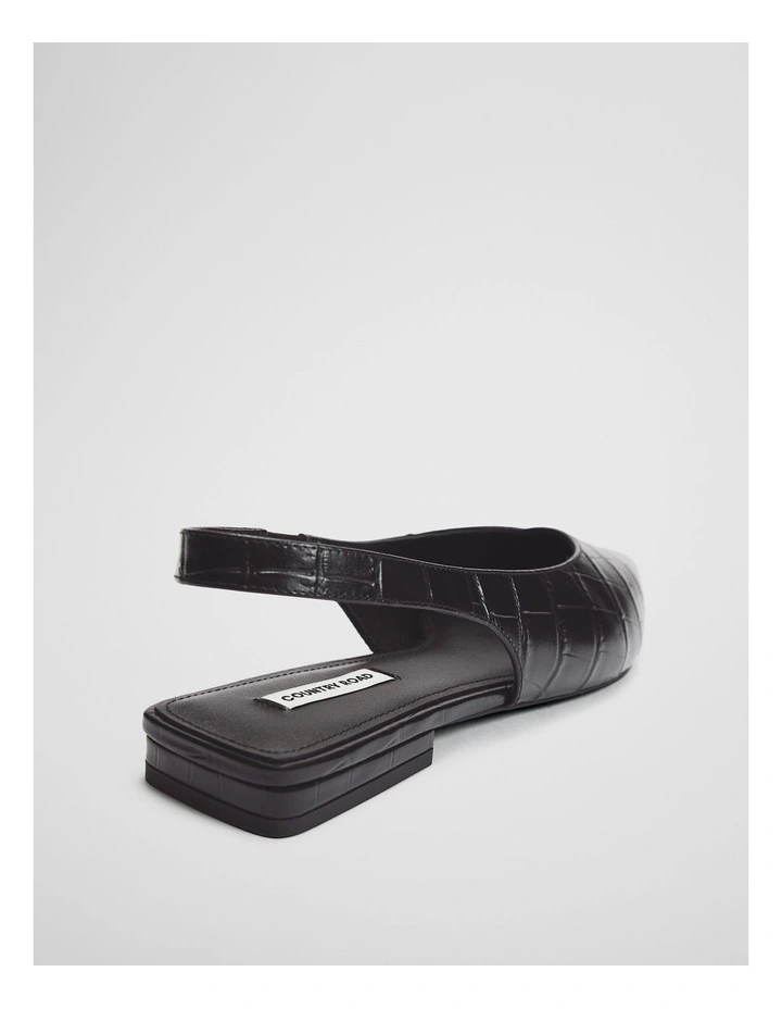 Heather Flat in Black image 4