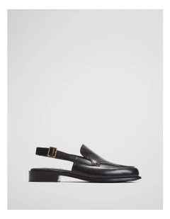 Eva Slingback Loafer in Black