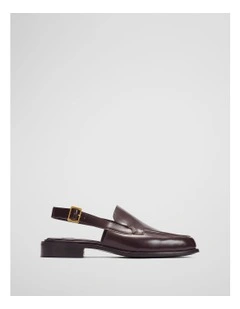 Eva Slingback Loafer in Bordeaux