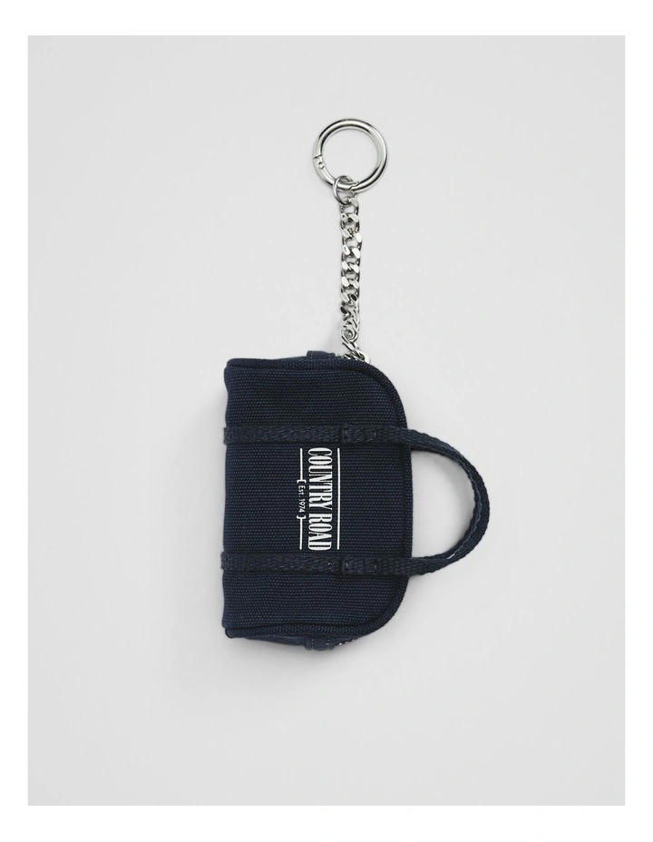 Heritage Duffle Bag Charm in Navy image 1