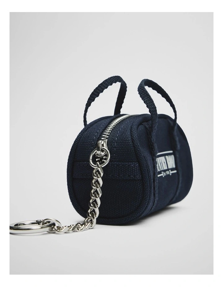 Heritage Duffle Bag Charm in Navy image 2