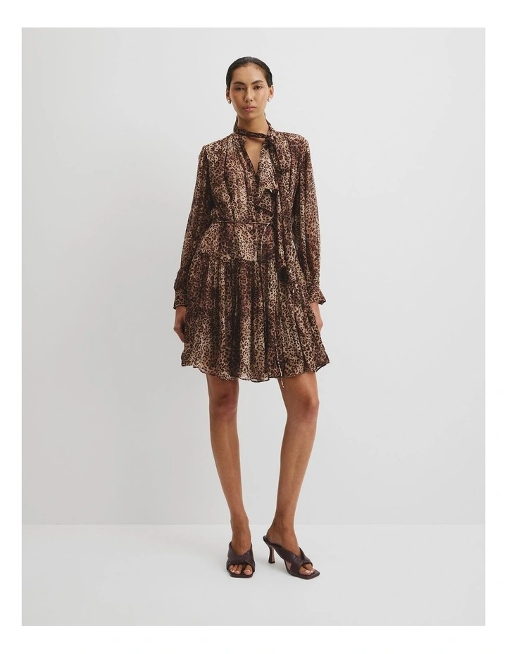 Print Cheetah Mini Dress in Cheetah Print image 1