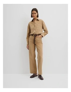 Corduroy Jean in Almond