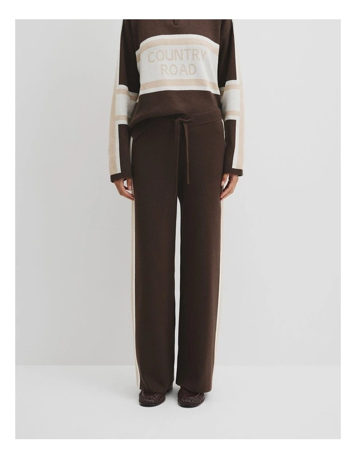 Organically Grown Cotton Blend Knit Pant in Cocoa Bean image 2