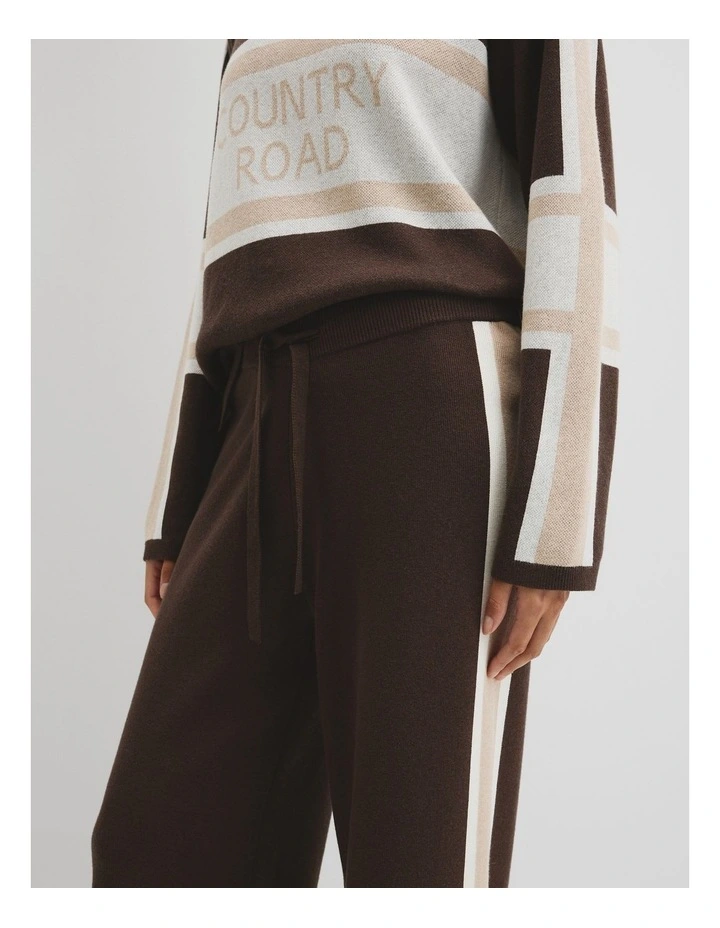 Organically Grown Cotton Blend Knit Pant in Cocoa Bean image 3