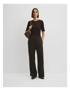 Sports Stripe Pant in Cocoa Bean