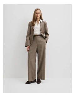 Wool Herringbone Pant in Herringbone