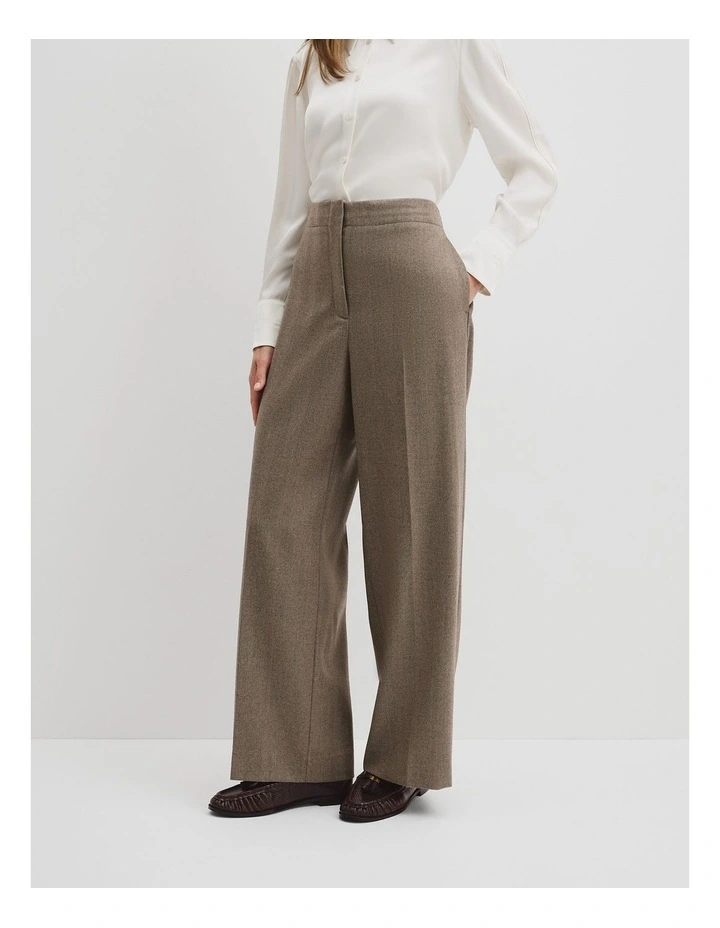 Wool Herringbone Pant in Herringbone image 2