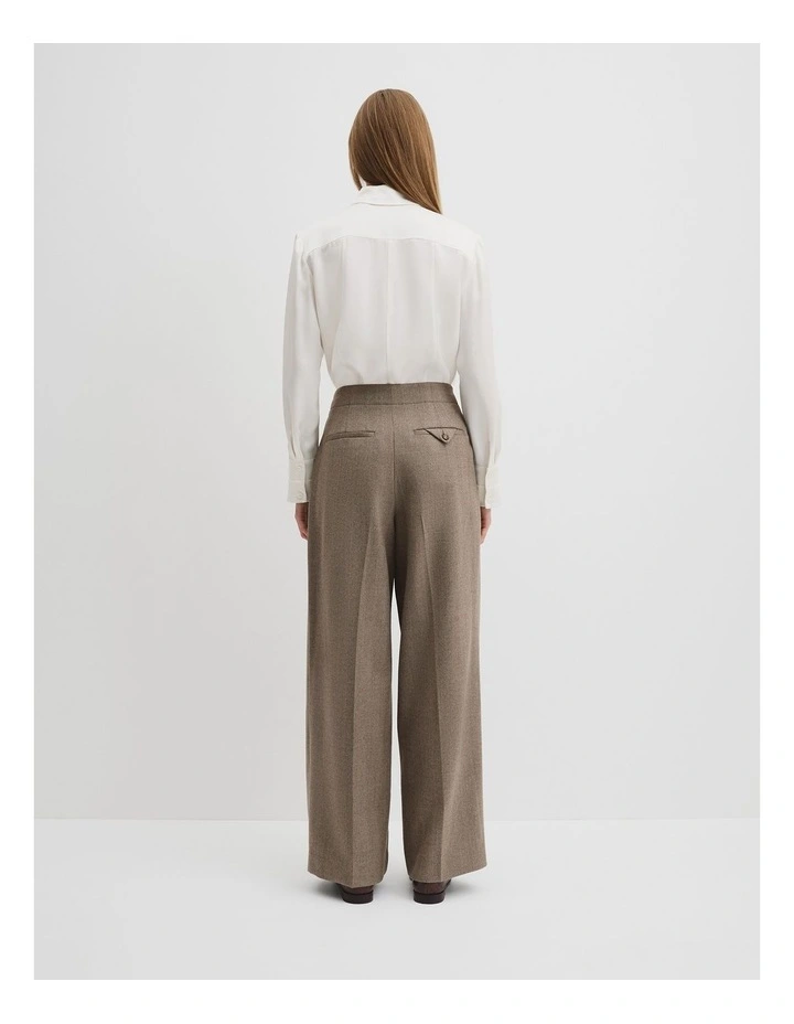 Wool Herringbone Pant in Herringbone image 4