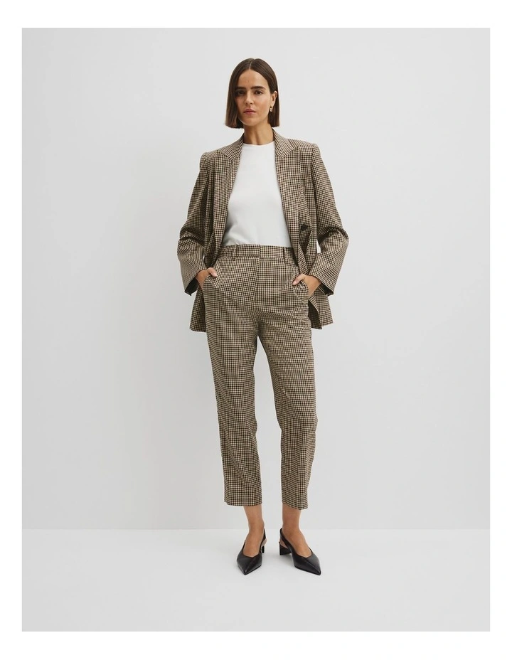 Check Wool Pant in Country Check image 1