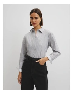 Classic Stripe Shirt in Slate Stripe