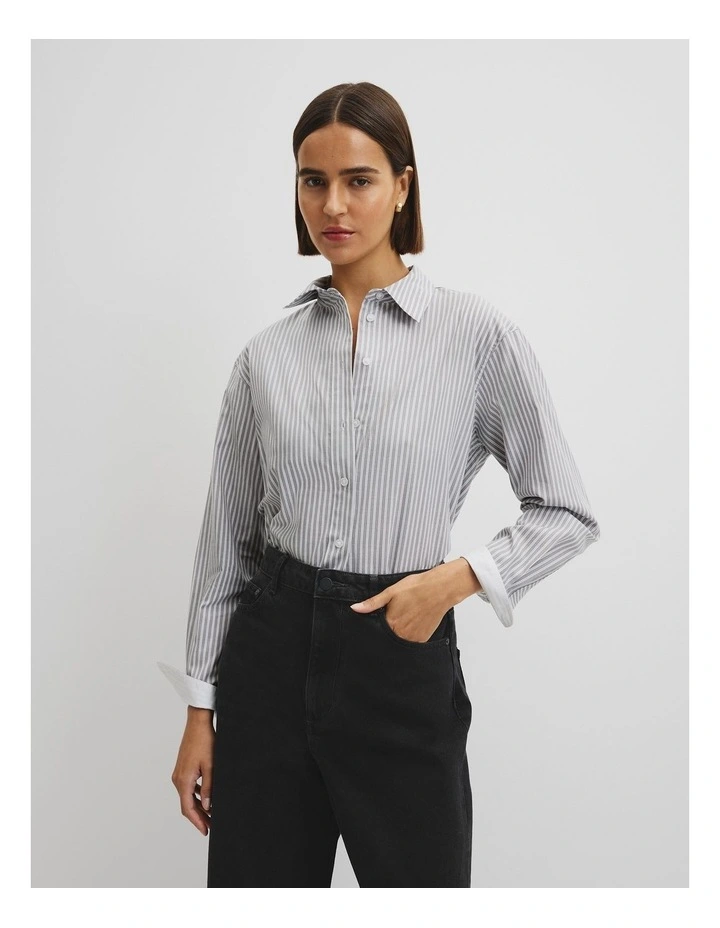 Classic Stripe Shirt in Slate Stripe image 1