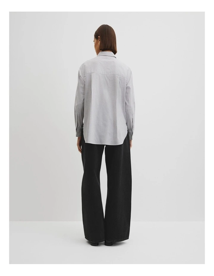 Classic Stripe Shirt in Slate Stripe image 4