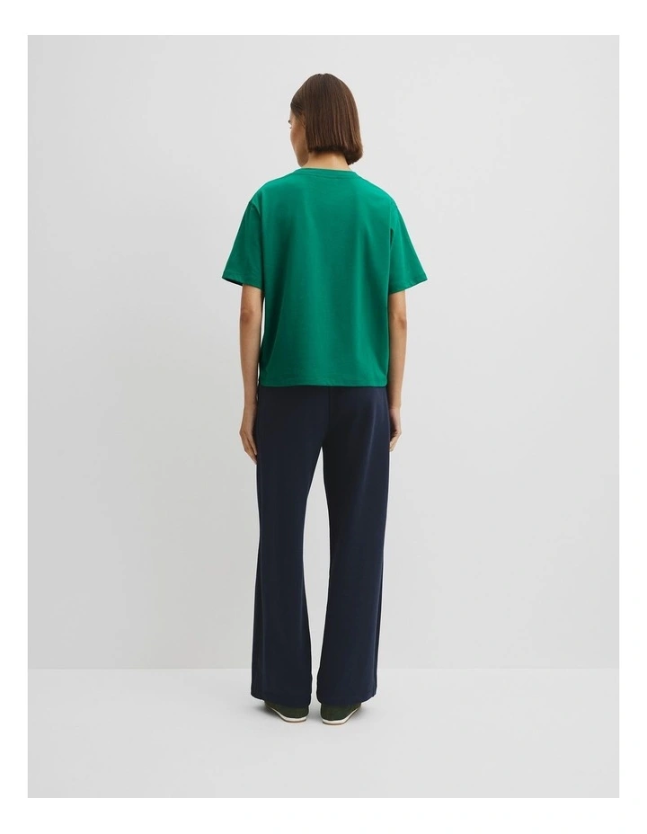 Australian Cotton Cr Logo T-shirt in Emerald image 4