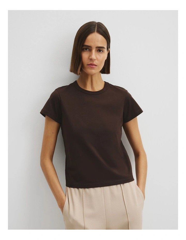 Australian Cotton Baby T-shirt in Cocoa Bean image 1