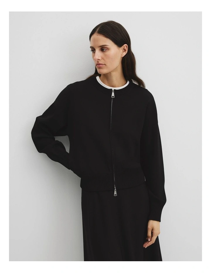 Compact Bomber in Black image 2