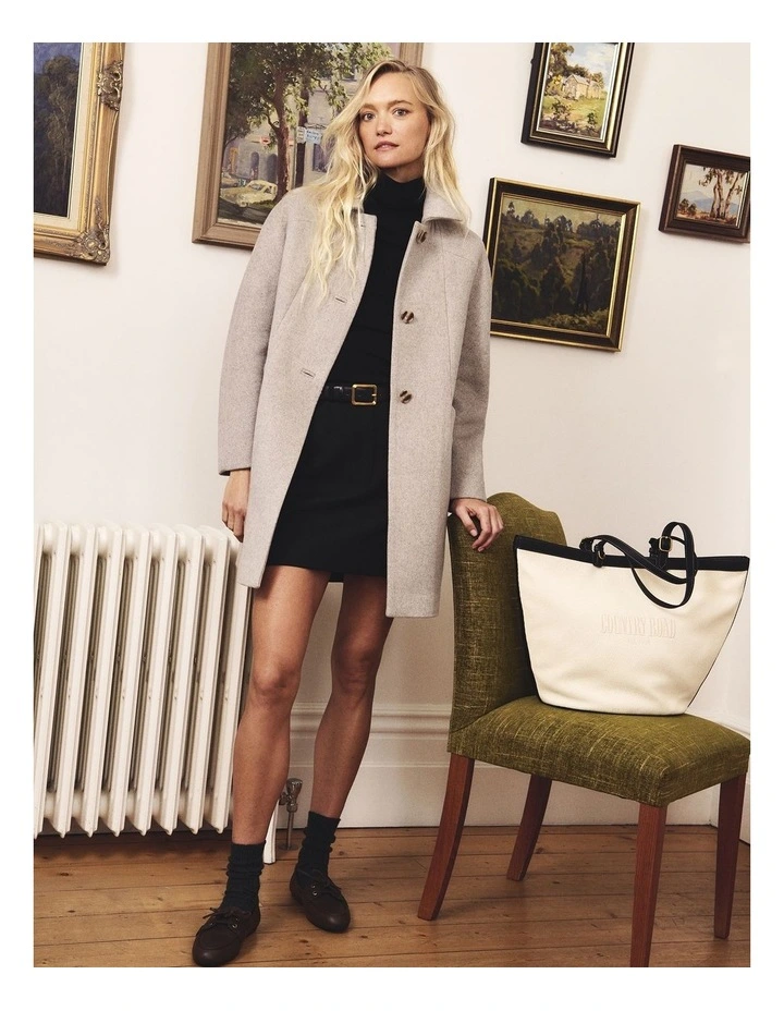 Soft Tulip Coat in Grey Marle image 2