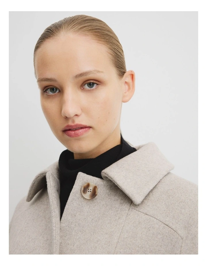 Soft Tulip Coat in Grey Marle image 3