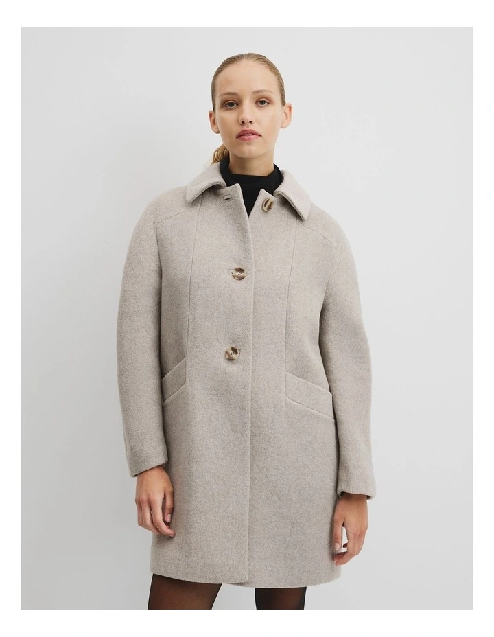 Soft Tulip Coat in Grey Marle image 4