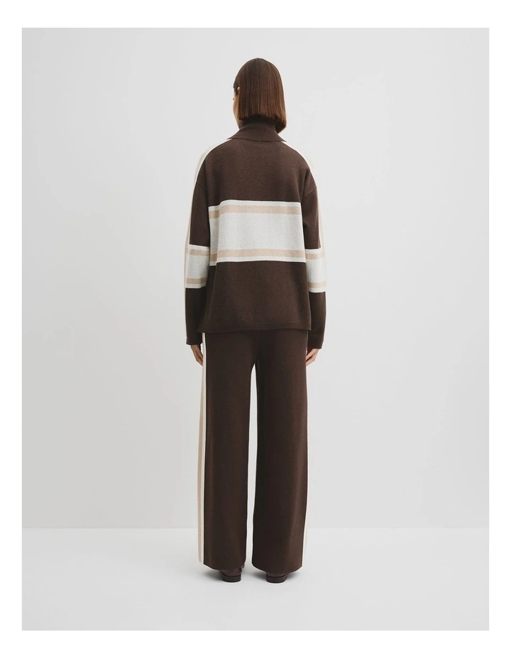 Logo Knit Sweater in Cocoa Bean image 4