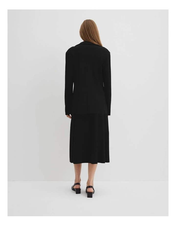 Compact Knit Blazer in Black image 4