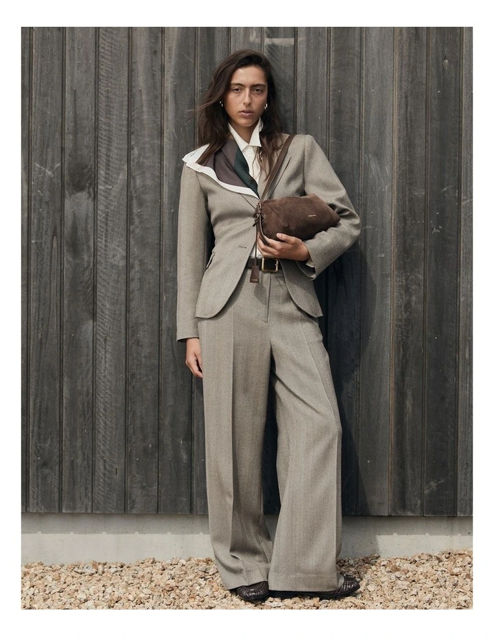 Herringbone Blazer in Herringbone image 2