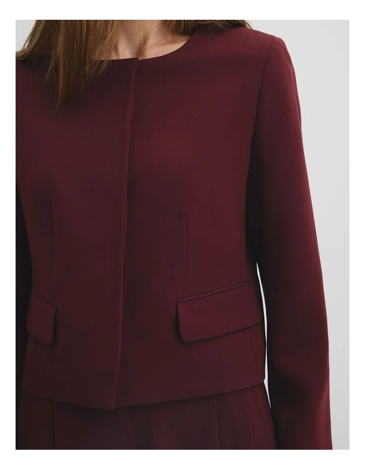 Mit Short Blazer in Mulberry image 2