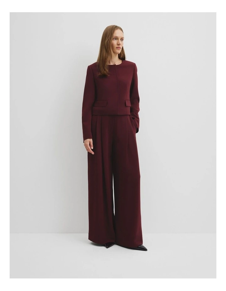 Mit Short Blazer in Mulberry image 3