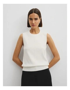 Compact Neck Tank in Antique White