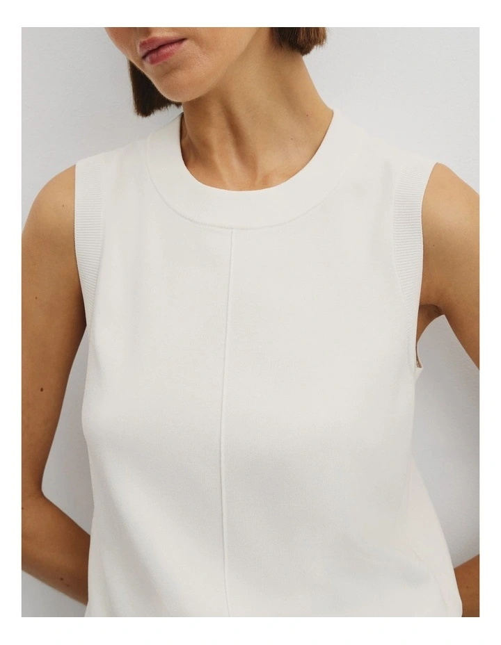 Compact Neck Tank in Antique White image 3