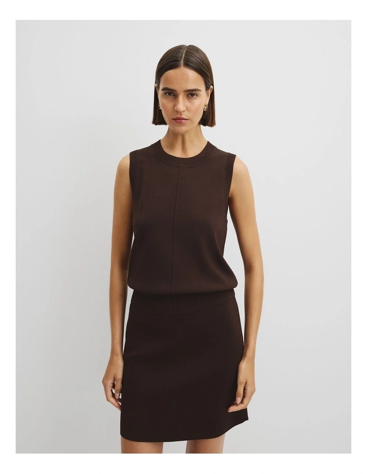 Compact Neck Tank in Cocoa Bean image 1