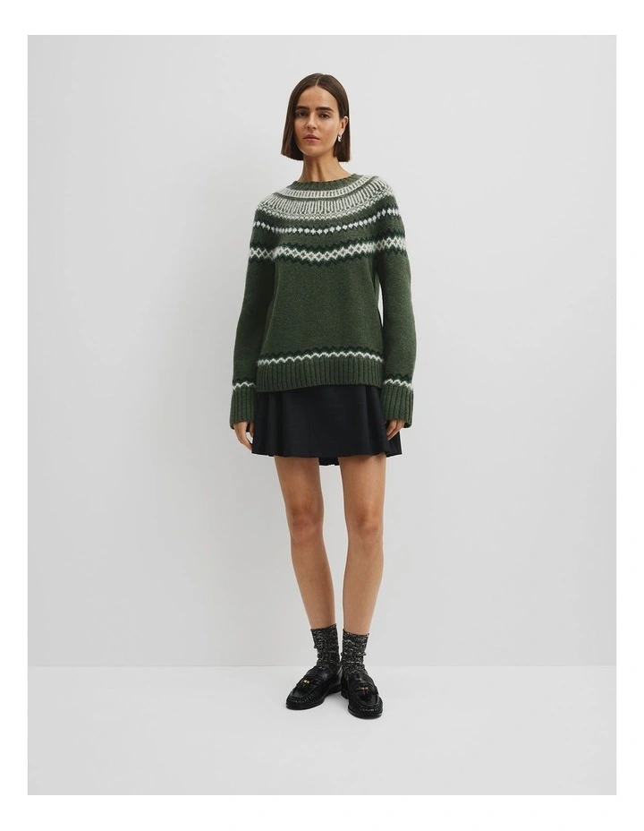 Fair Isle Knit in Pine image 2