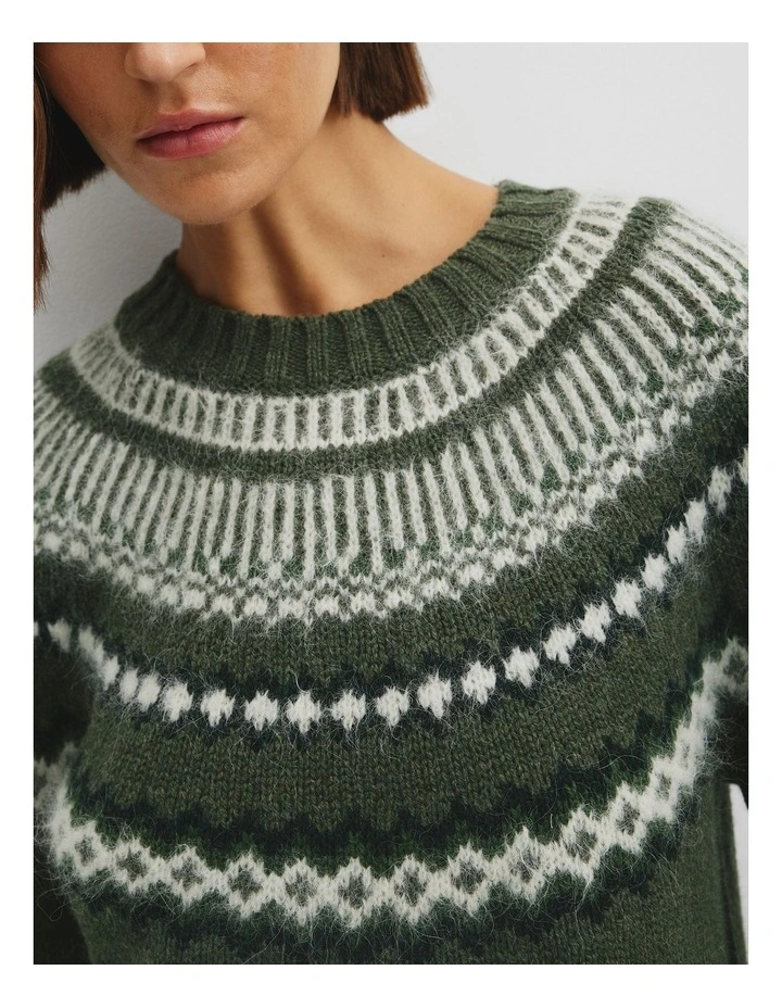 Fair Isle Knit in Pine image 3