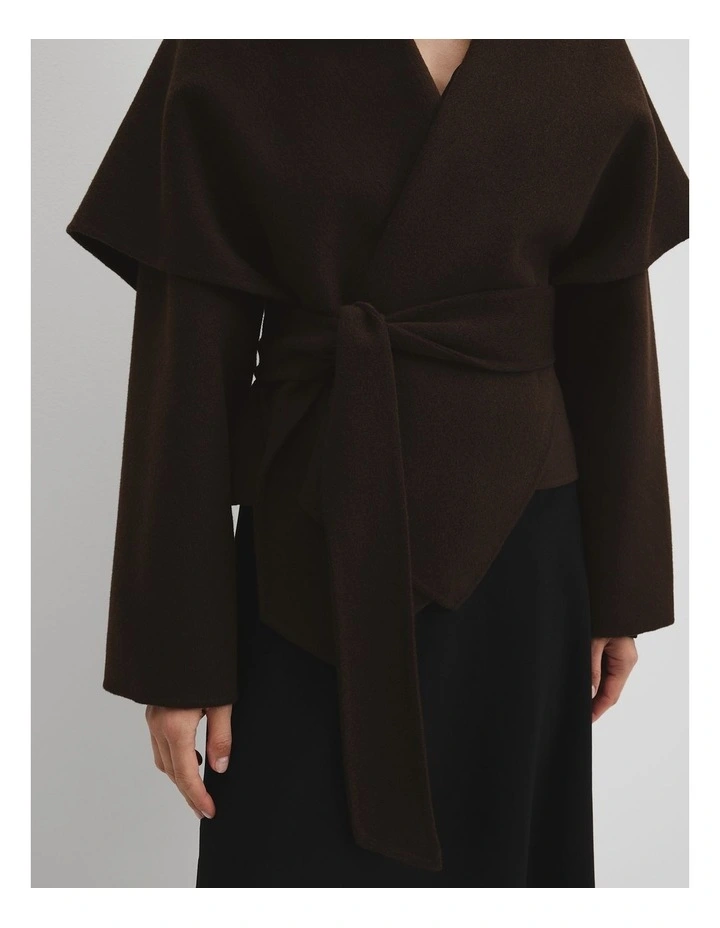 Soft Waterfall Jacket in Cocoa Bean image 2