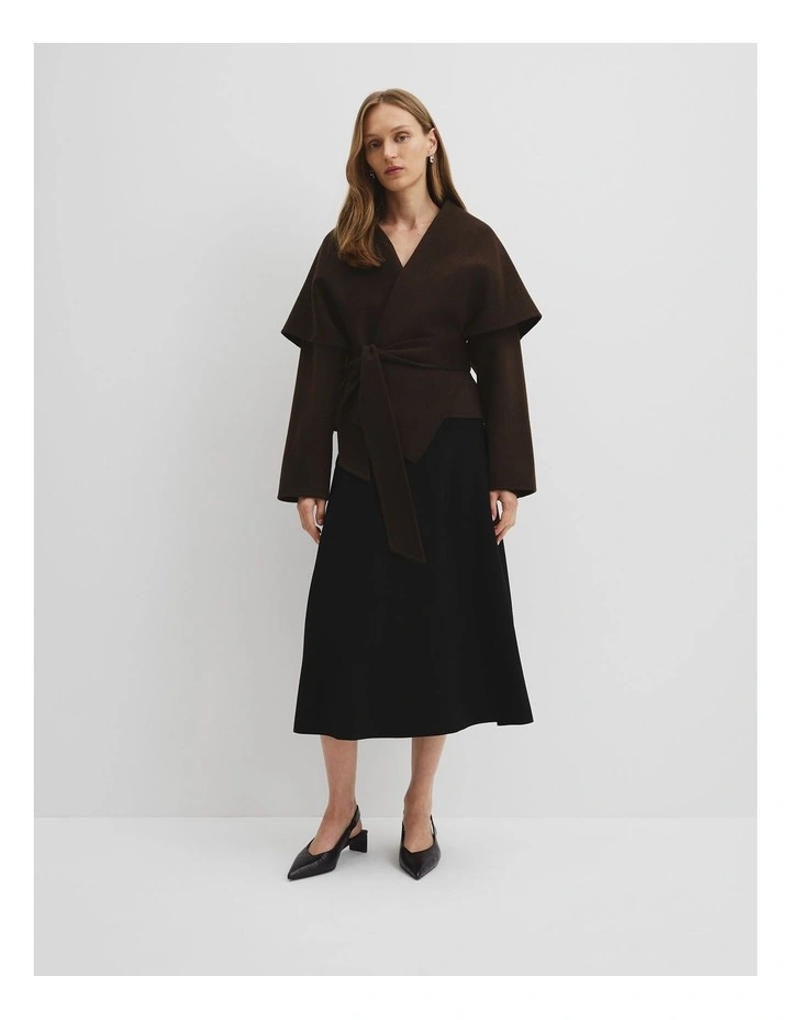 Soft Waterfall Jacket in Cocoa Bean image 3