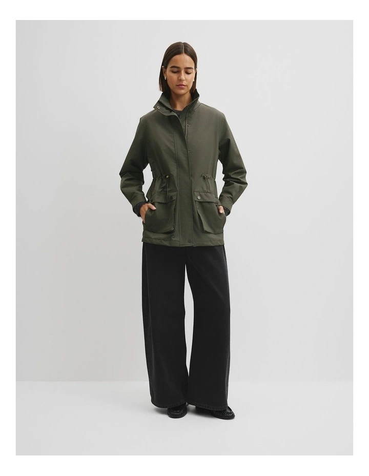 Utility Spray Jacket in Moss Green image 1