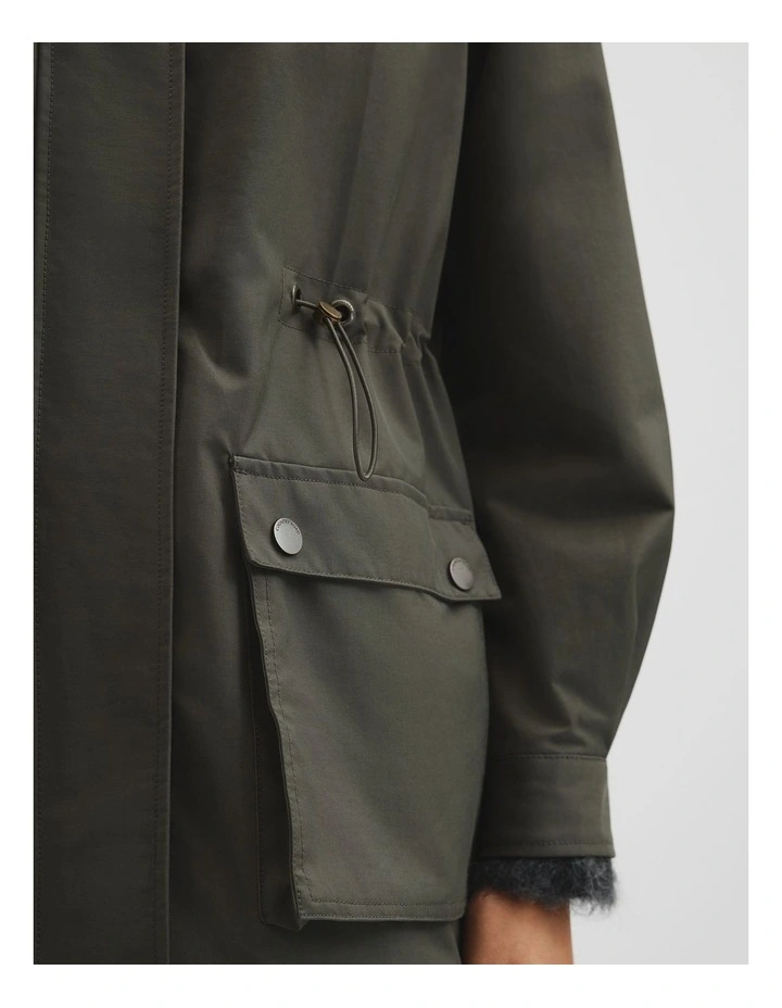 Utility Spray Jacket in Moss Green image 3