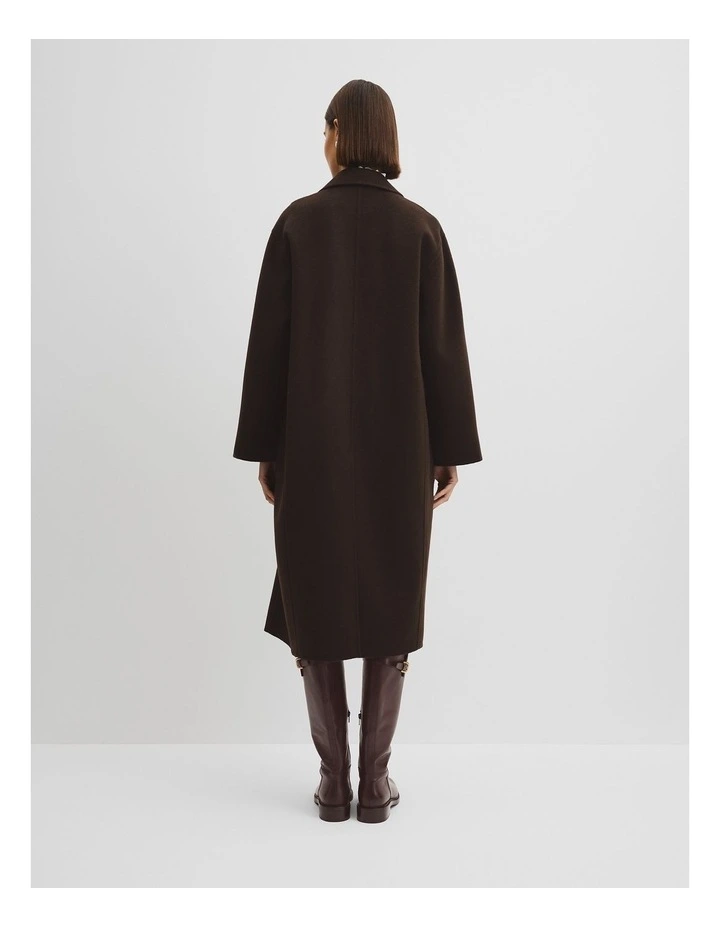 Soft Lapel Coat in Cocoa Bean image 5