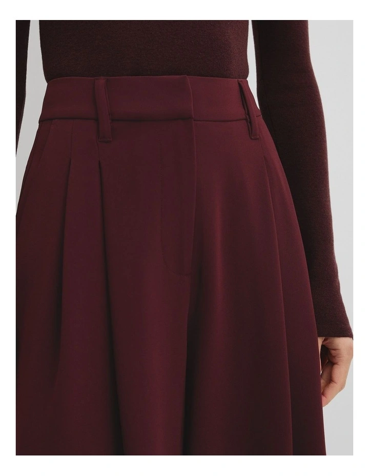 Soft Pleat Pant in Mulberry image 3