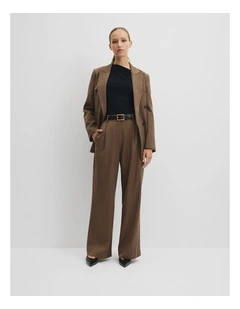 Pinstripe Pant in Camel Stripe