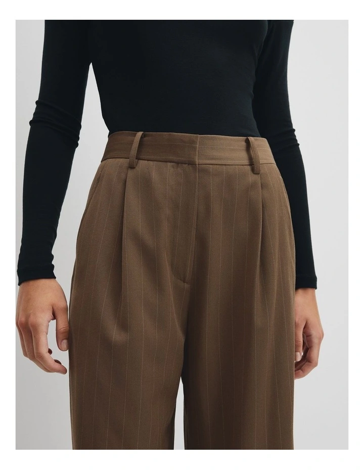 Pinstripe Pant in Camel Stripe image 4