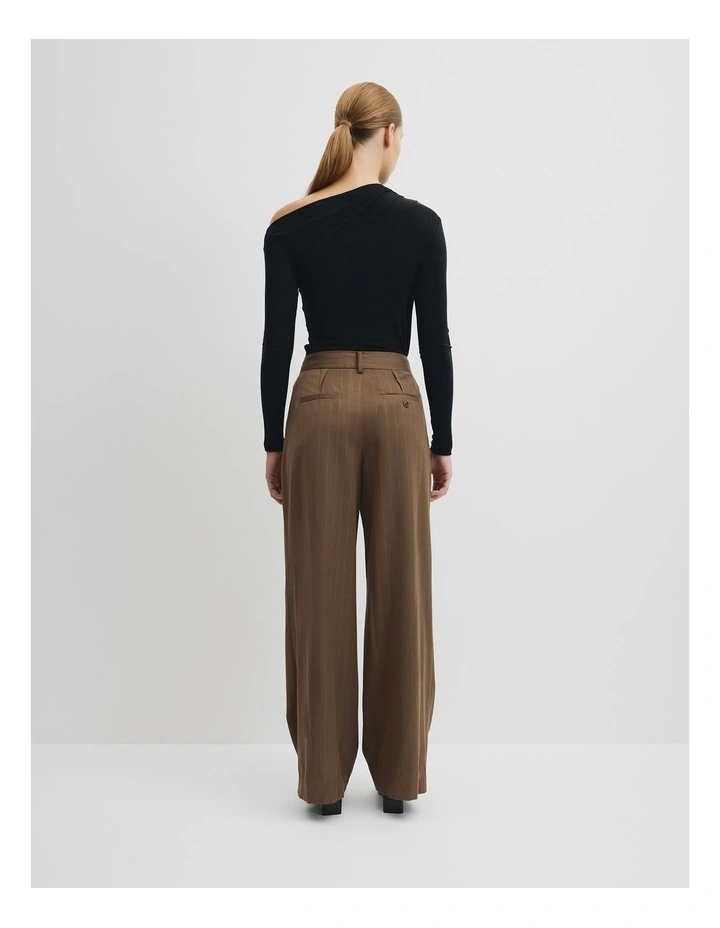 Pinstripe Pant in Camel Stripe image 5