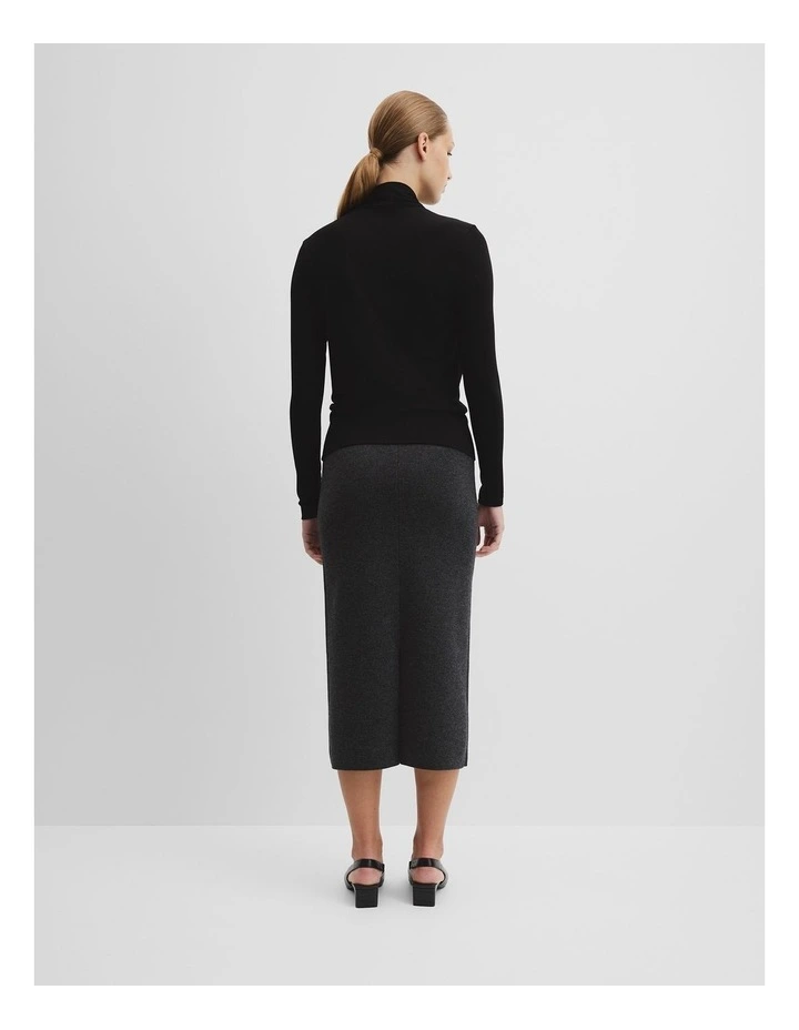 Cowl Neck Top in Black image 4