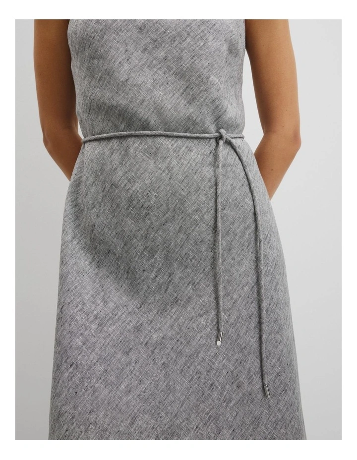 Linen Maxi Dress in Ash image 2