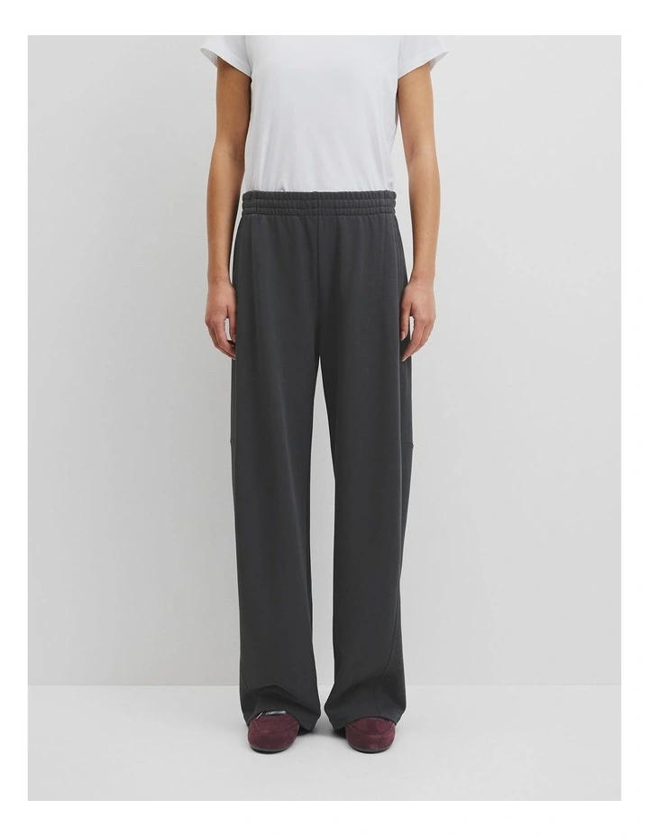 Barrel Leg Track Pant in Dark Charcoal image 3