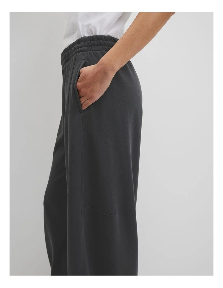 Barrel Leg Track Pant in Dark Charcoal image 4