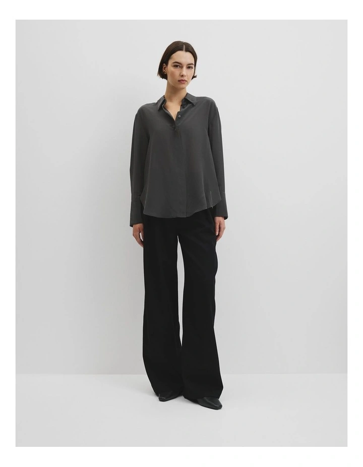 Scarf Shirt in Dark Charcoal image 6